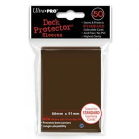 Ultra Pro Board Game Sleeves: Standard Brown (66x91mm) - 50 stuks