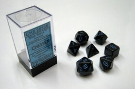 Dobbelstenen Blue Stars Speckled Polydice (7 stuks)