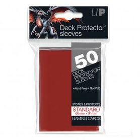 Ultra Pro-Matte Board Game Sleeves: Standard Red (66x91mm) - 50 stuks