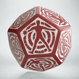 Hit Location Die Red/White D12