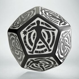 Hit Location Die Black/White D12