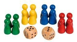 Set Pionnen met Dobbelstenen