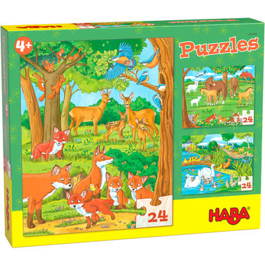 Puzzels: Dierenfamilies (4+)