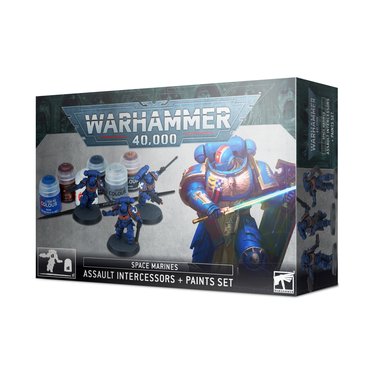 Warhammer 40,000 - Space Marines: Assault Intercessors + Paint Set