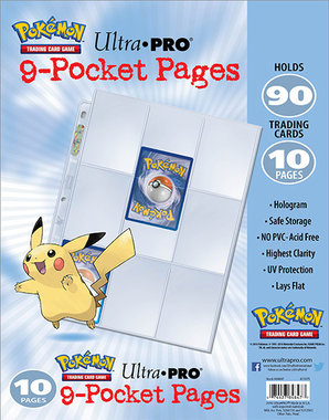 Ultra Pro 9-Pocket Pages (Pokémon) - 10 stuks