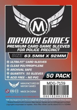 Mayday Card Sleeves (Premium): Police Precinct (63,5x92mm) - 50 stuks