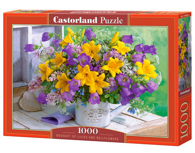 Bouquet of Lilies and Bellflowers - Puzzel (1000)