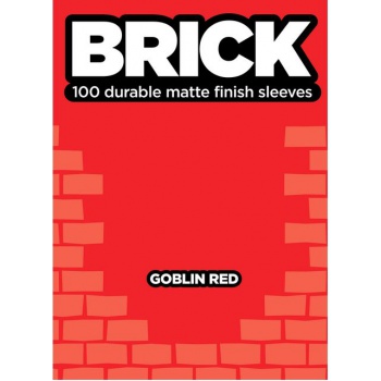 Afbeelding van het spelletje Legion Brick Sleeves (67x92mm) - Goblin Red (100 stuks)