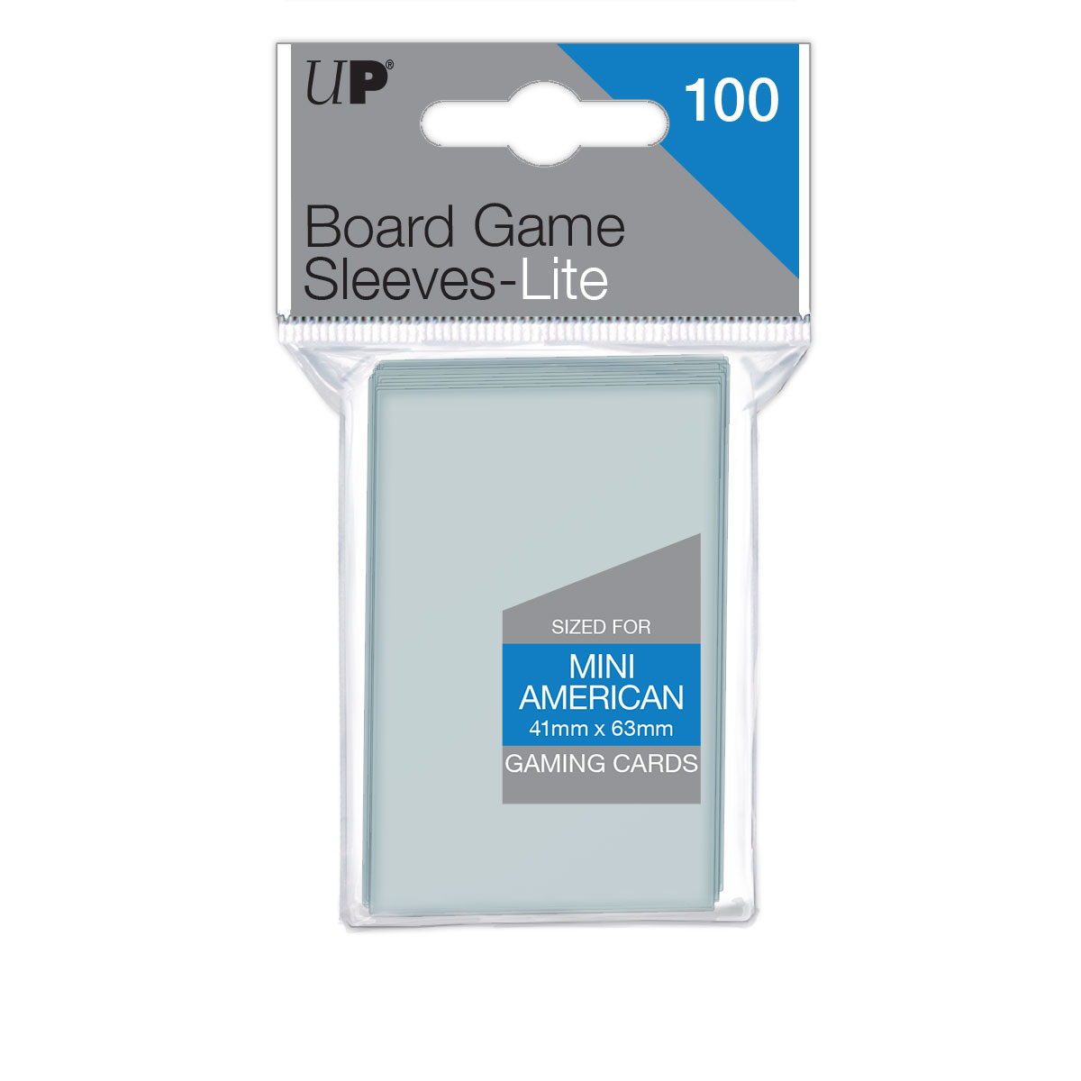 Afbeelding van het spelletje Ultra Pro Lite Board Game Sleeves: Mini American (41x63mm) - 100 stuks