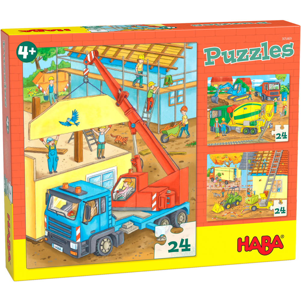 Afbeelding van het spelletje Puzzels: Op de bouwplaats (4+)