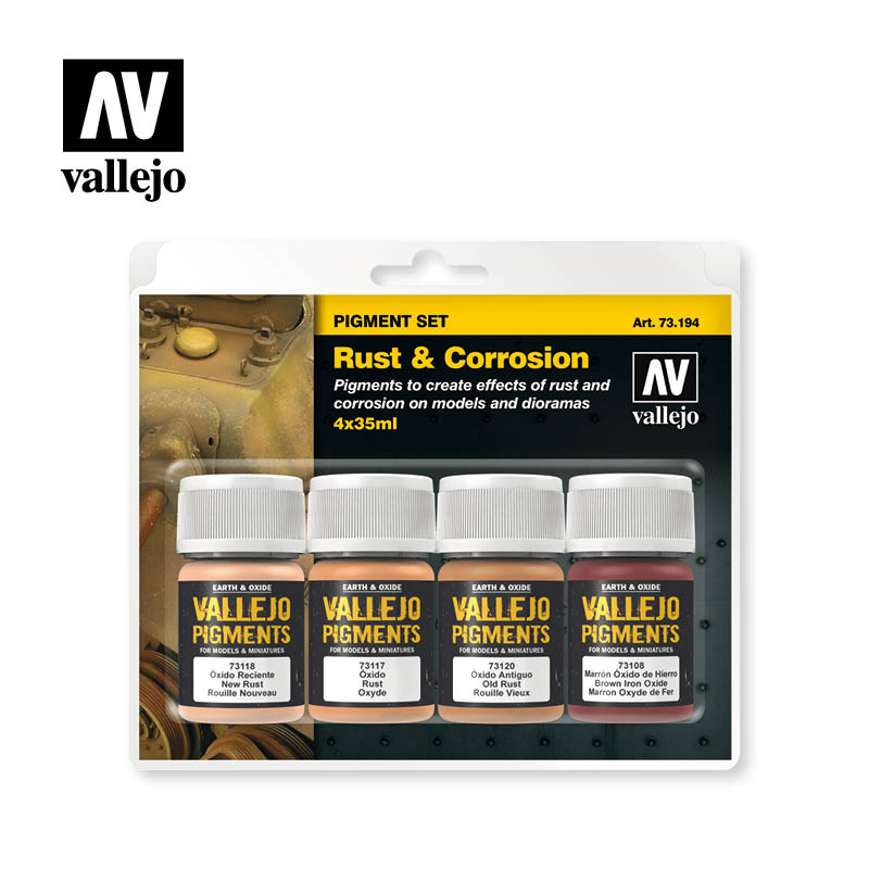 Afbeelding van het spelletje Pigment Set: Rust&Corrosion (Vallejo)
