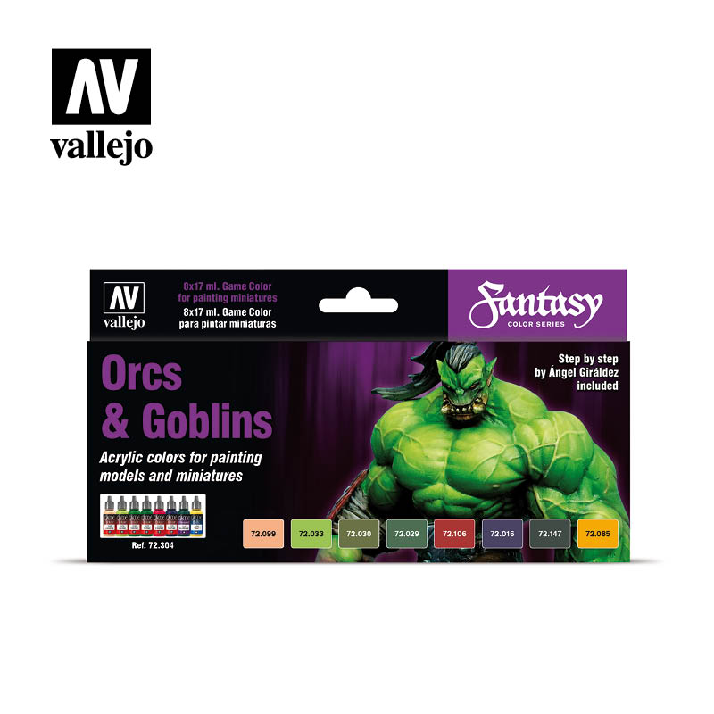 Afbeelding van het spel Fantasy Color Series: Orcs&Goblins (Vallejo)