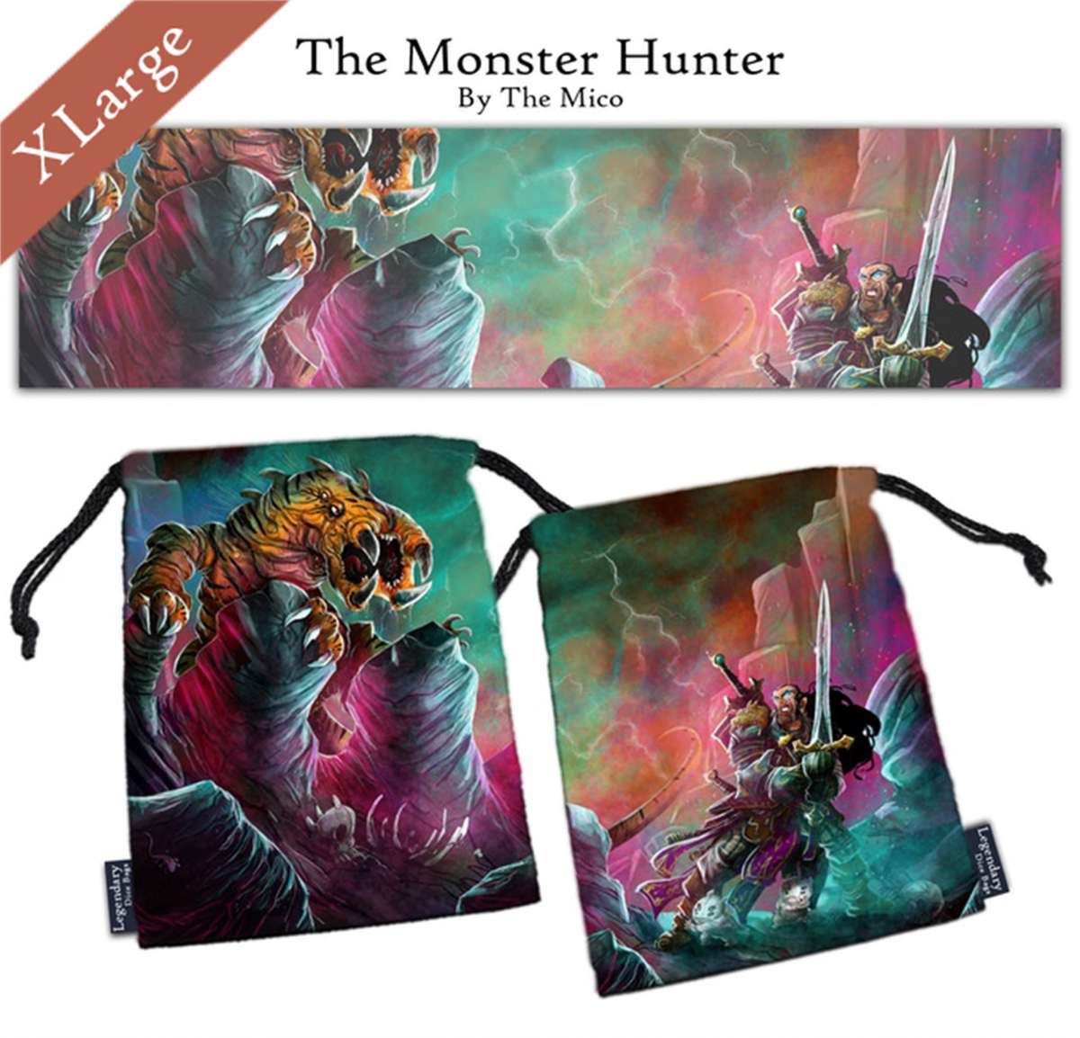 Afbeelding van het spelletje Legendary Dice Bag XL: The Monster Hunter