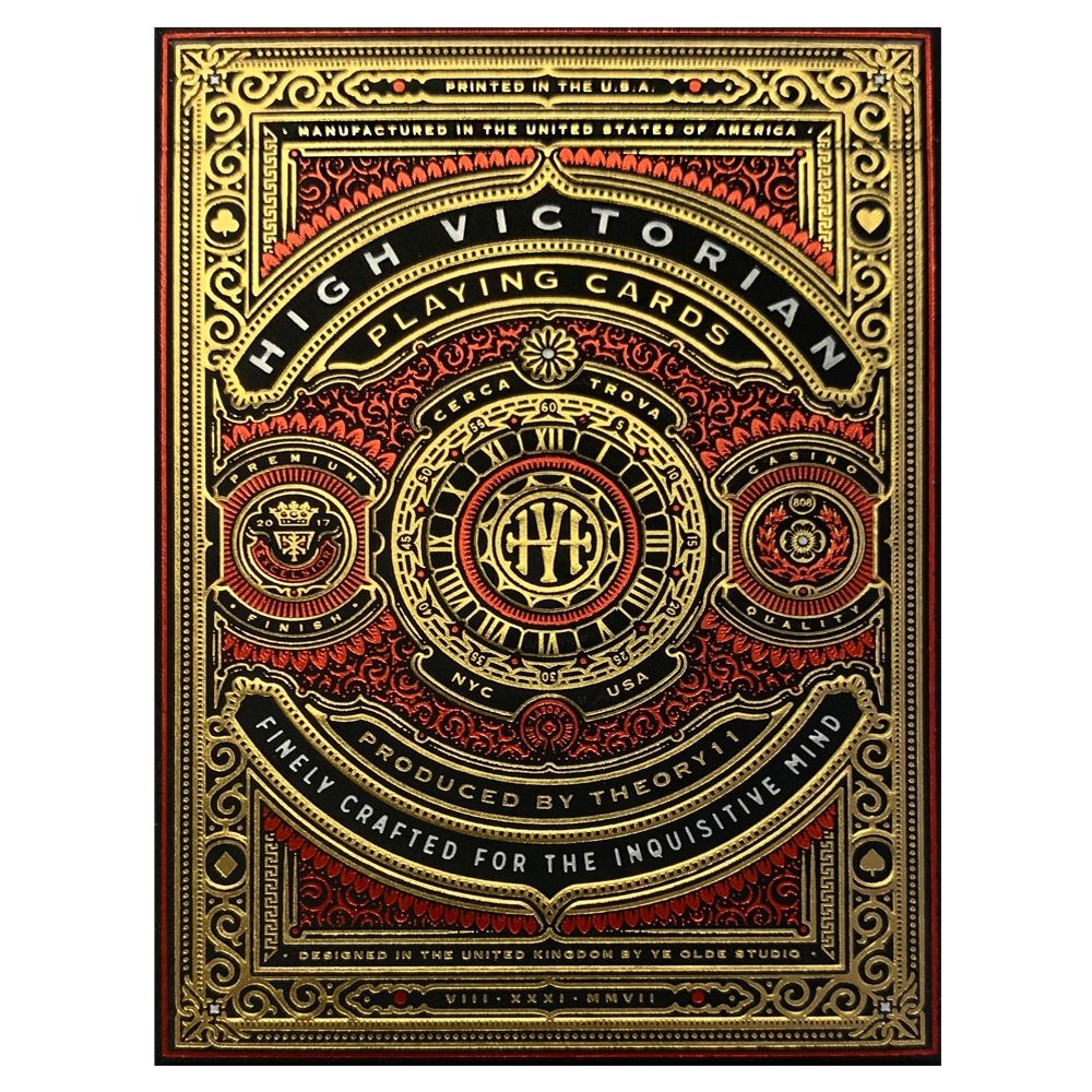 Afbeelding van het spel Playing Cards: High Victorian Red (Bicycle)
