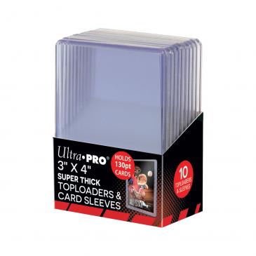 Afbeelding van het spelletje Ultra Pro Toploader&Card Sleeves: 3" x 4" Super Thick 130 pt (10)