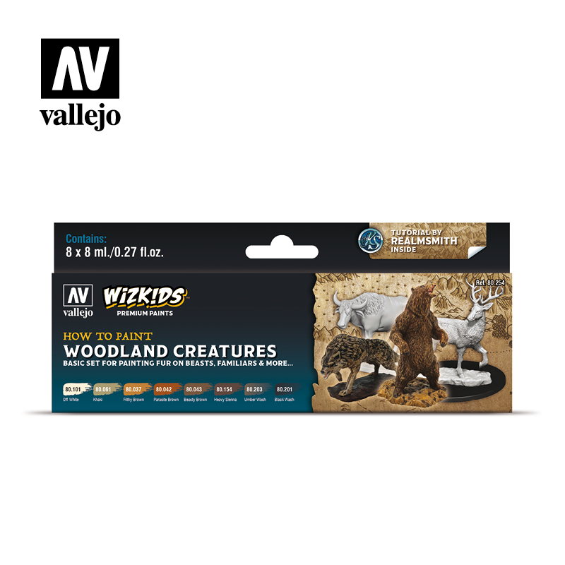 Afbeelding van het spelletje Woodland Creatures (Vallejo&Wizkids Premium Paints)
