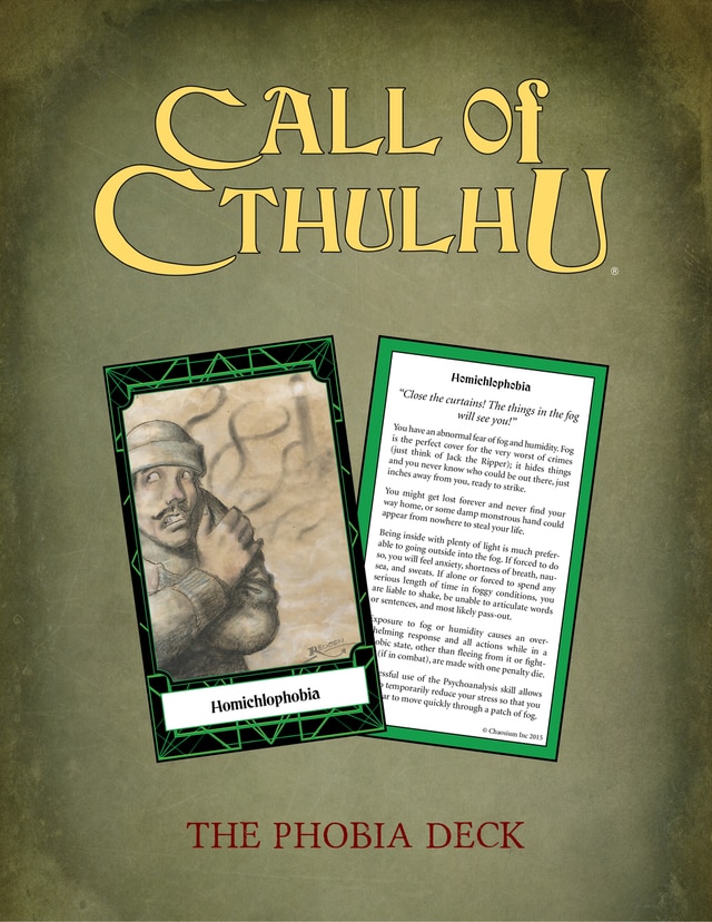 Afbeelding van het spel Call of Cthulhu: Keeper Deck - The Phobia Deck