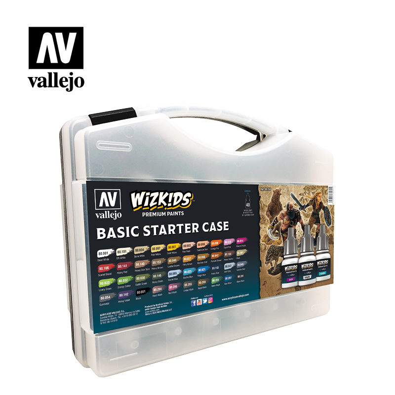 Afbeelding van het spelletje Basic Starter Case (Vallejo&Wizkids Premium Paints)
