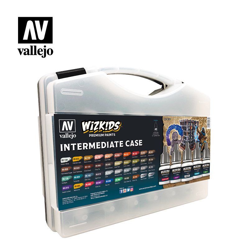 Afbeelding van het spelletje Intermediate Case (Vallejo&Wizkids Premium Paints)