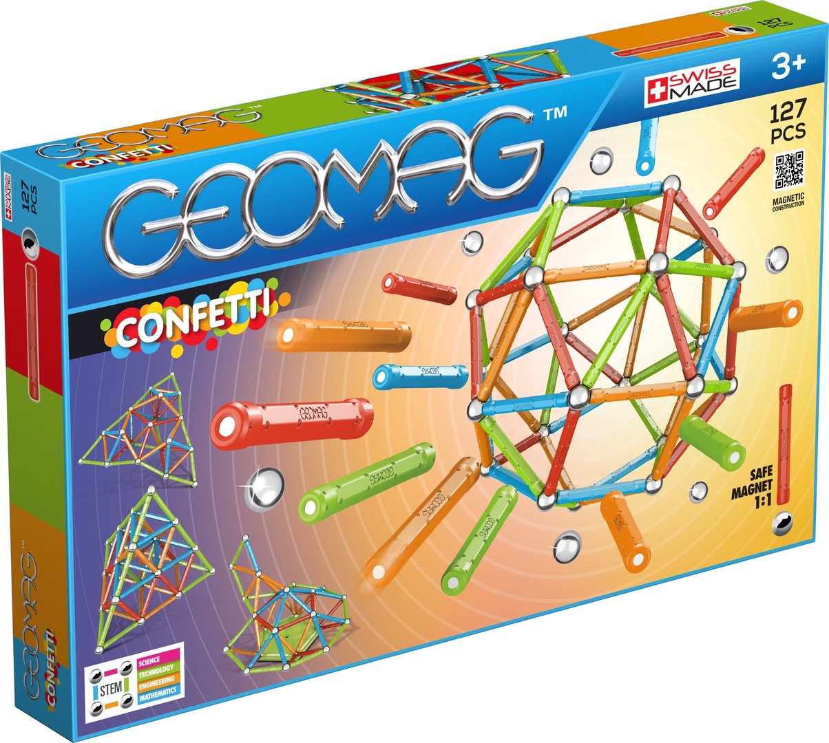 Afbeelding van het spelletje Geomag Confetti (127)