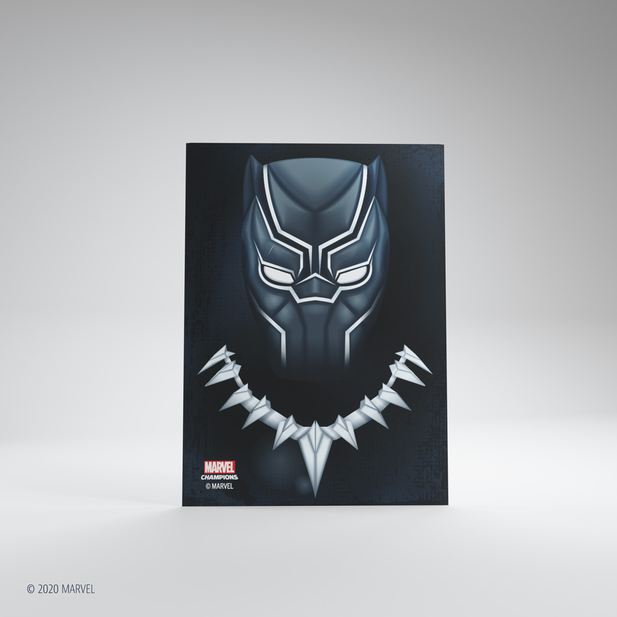 Afbeelding van het spelletje Gamegenic Marvel Champions Art Sleeves: Black Panther (66x91mm) - 50+1