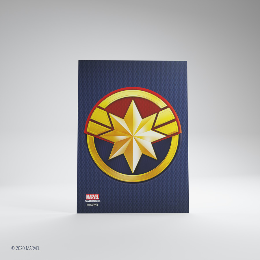 Afbeelding van het spelletje Gamegenic Marvel Champions Art Sleeves: Captain Marvel (66x91mm) - 50+1