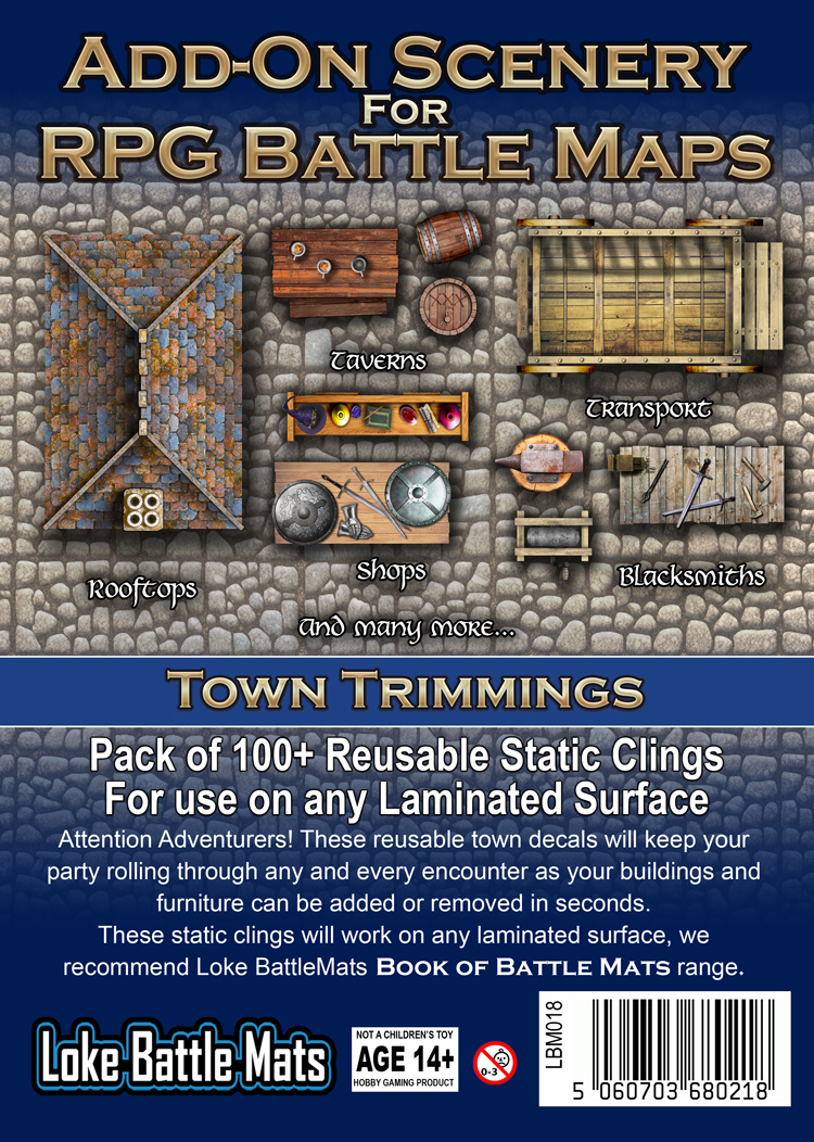 Afbeelding van het spelletje Add-On Scenery for RPG Battle Maps: Town Trimmings