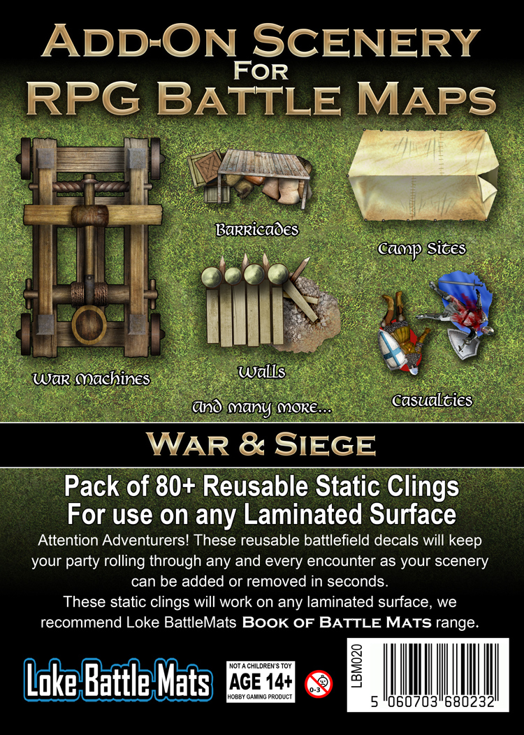 Afbeelding van het spelletje Add-On Scenery for RPG Battle Maps: War&Siege