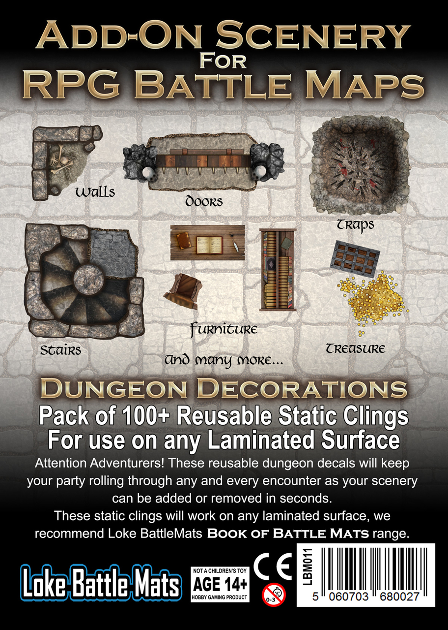 Afbeelding van het spelletje Add-On Scenery for RPG Battle Maps: Dungeon Decorations