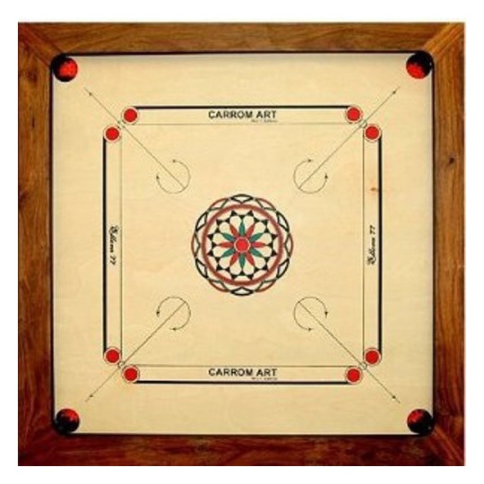 Afbeelding van het spelletje Carrom: WCT Ellora (85 x 85 cm)