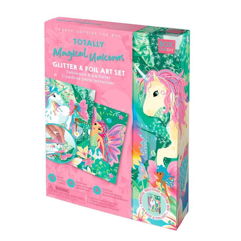 Afbeelding van het spelletje Box Candiy: Totally Magical Unicorns (Glitter Art Set)