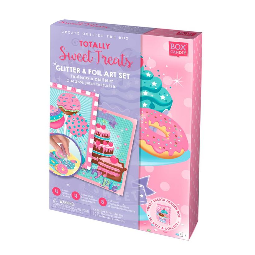 Afbeelding van het spelletje Box Candiy: Totally Sweet Treats (Glitter Art Set)