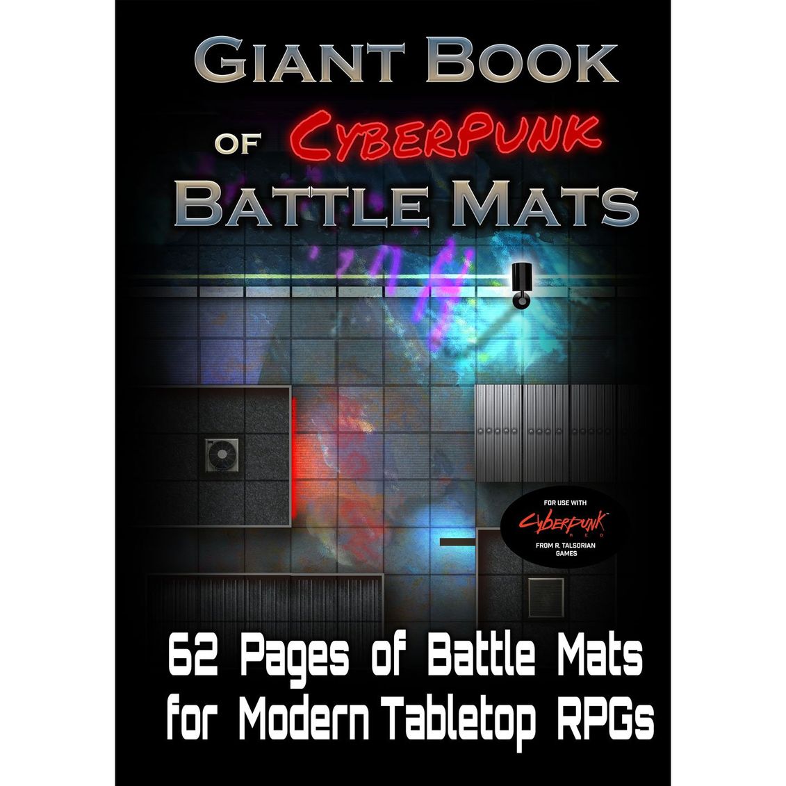 Afbeelding van het spelletje Giant Book of Cyberpunk Battle Mats