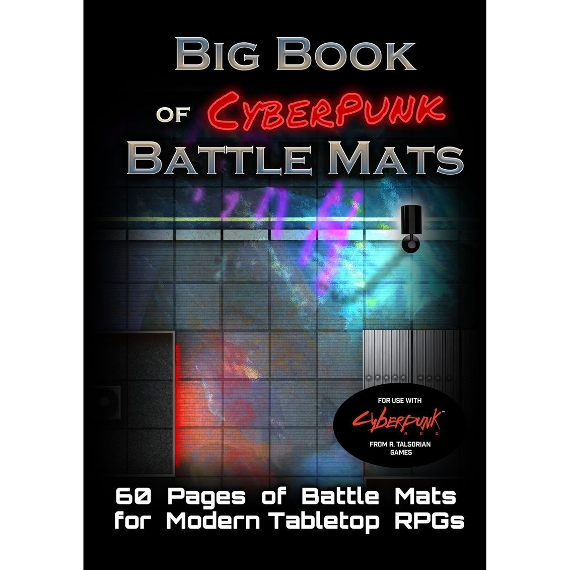 Afbeelding van het spelletje Big Book of Cyberpunk Battle Mats