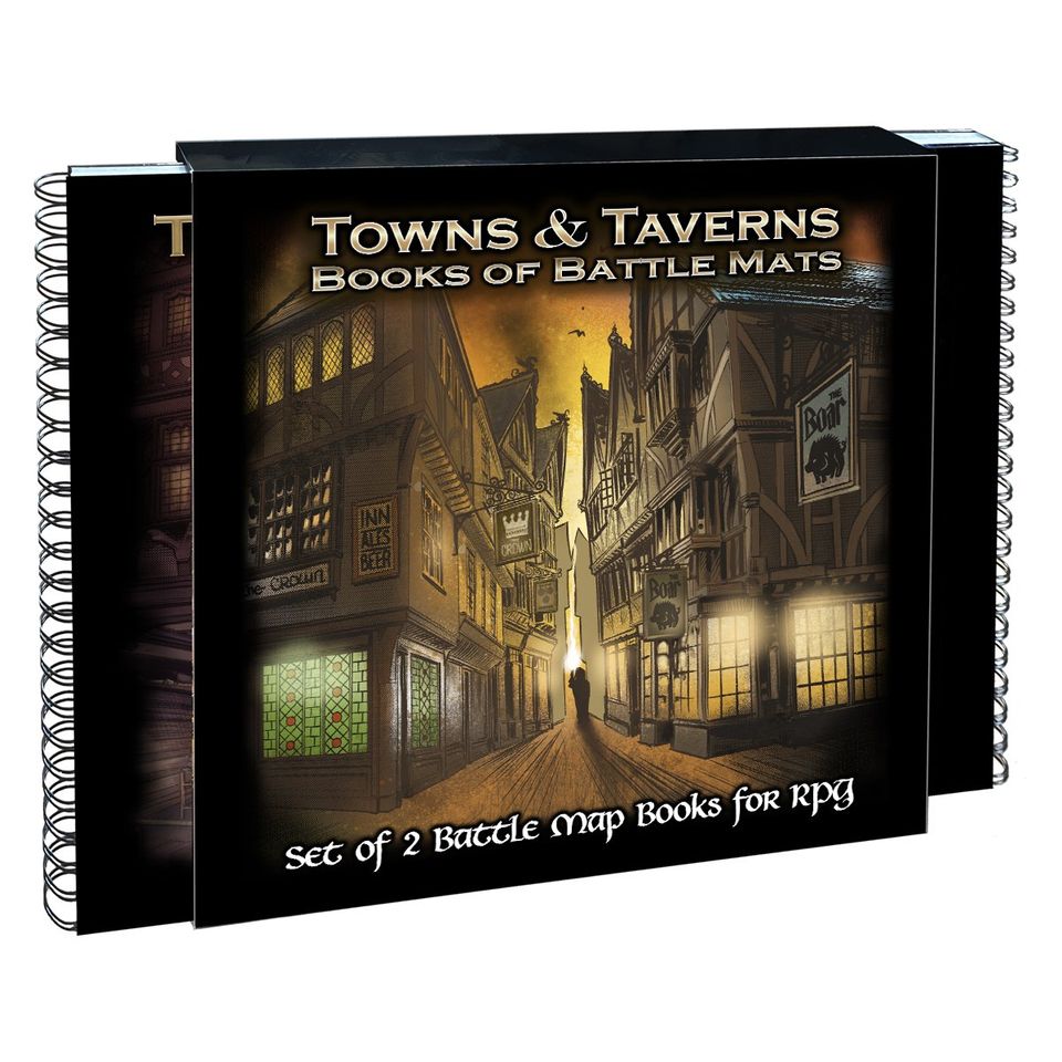 Afbeelding van het spelletje Towns&Taverns Books of Battle Mats