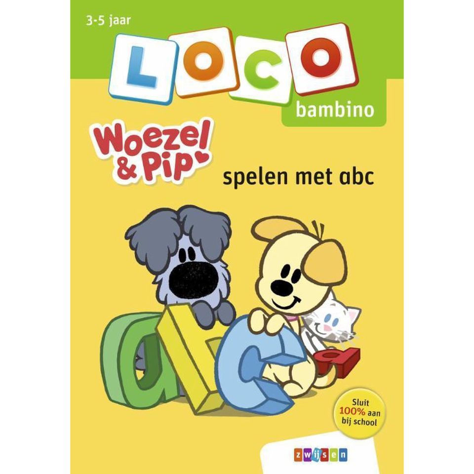 Afbeelding van het spelletje Loco Bambino Boekje - Woezel en Pip: Spelen met abc