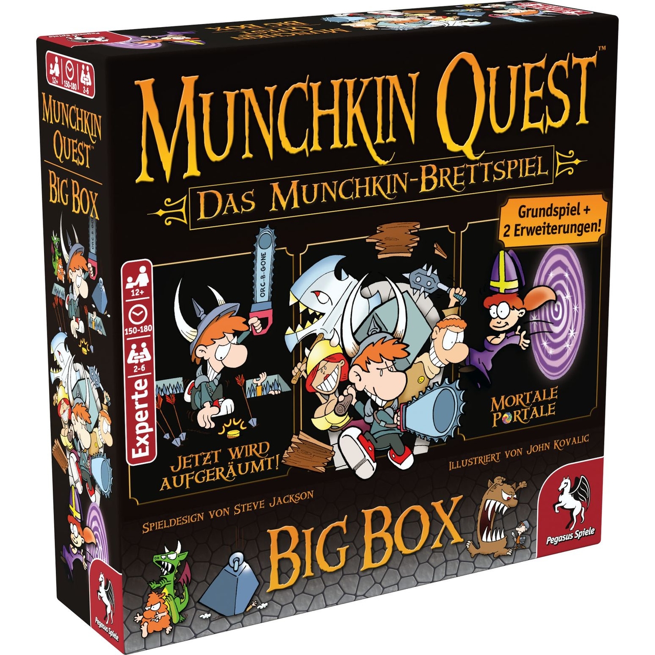 Thumbnail van een extra afbeelding van het spel Munchkin Quest: Big Box [Duitse versie]