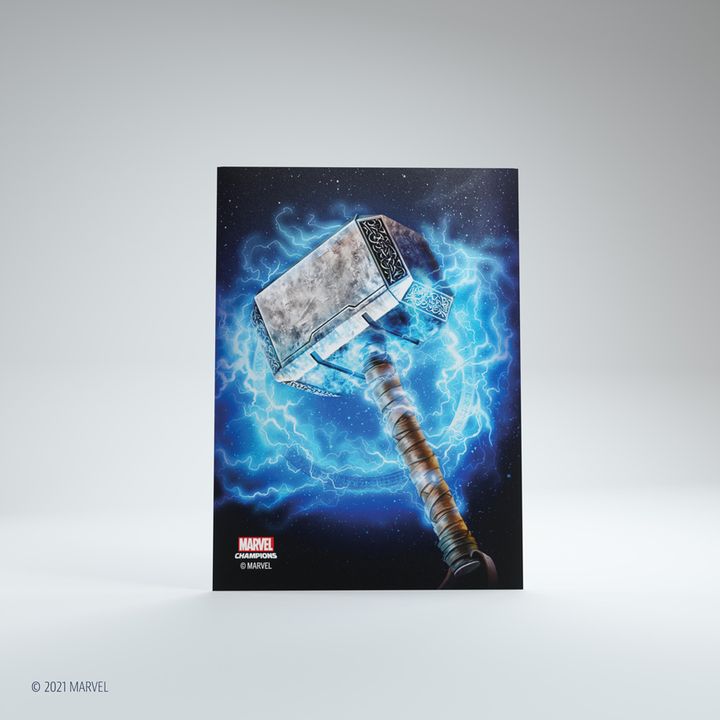 Afbeelding van het spelletje Gamegenic Marvel Champions Art Sleeves: Thor (66x91mm) - 50+1
