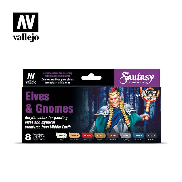 Afbeelding van het spel Fantasy Color Series: Elves&Gnomes (Vallejo)