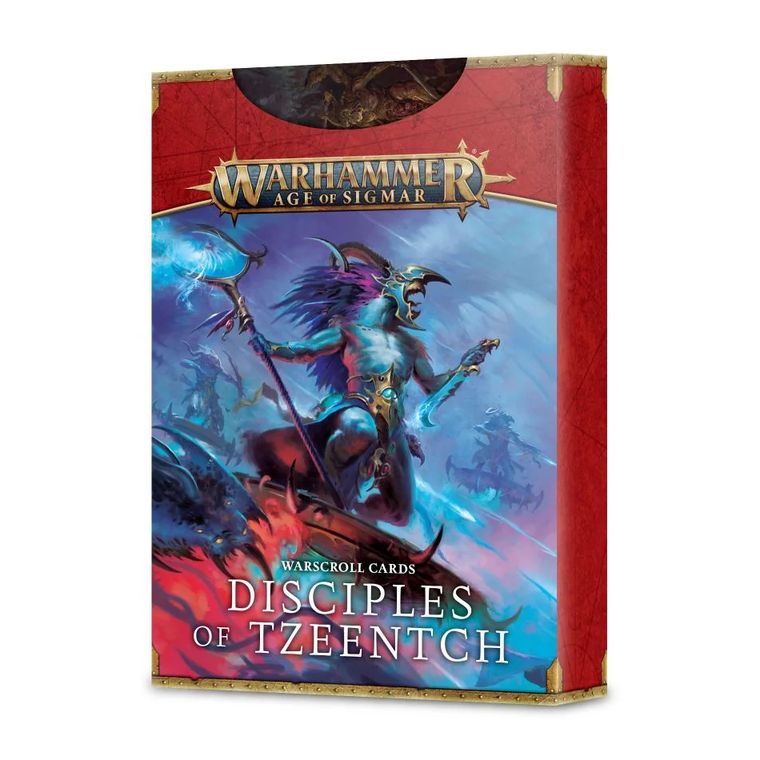 Afbeelding van het spelletje Warhammer: Age of Sigmar - Disciples of Tzeentch: Warscroll Cards