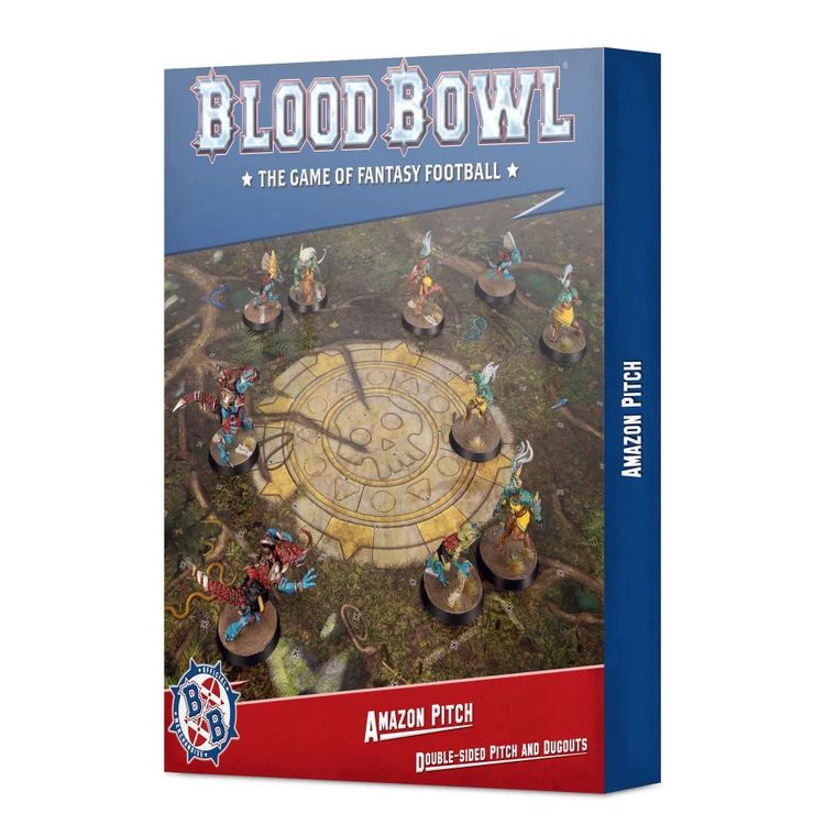 Afbeelding van het spelletje Blood Bowl: Double-sided Amazon Pitch and Dugout Set