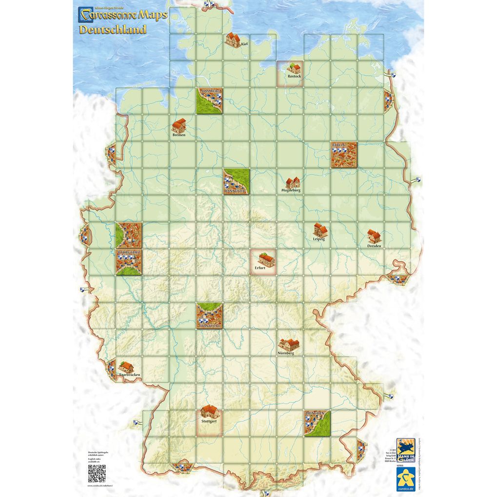 Afbeelding van het spelletje Carcassonne Maps: Deutschland