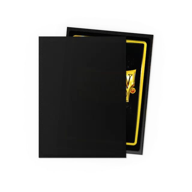 Dragon Shield Card Sleeves (Non-Glare): Standard Black Matte (63x88mm) - 100 stuks afbeelding
