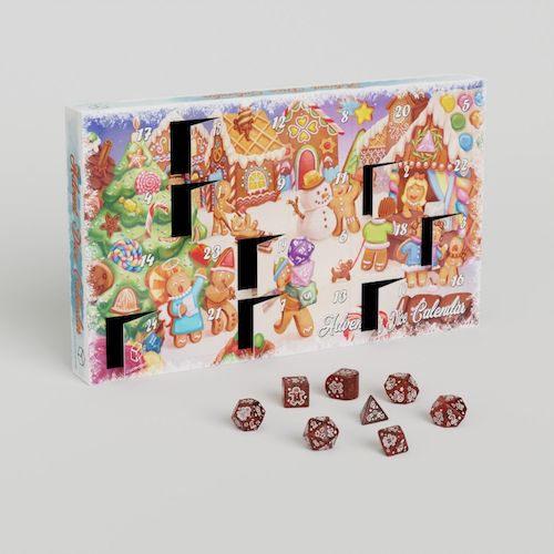 Advent Dice Calendar 2024 - Q-Workshop - Unieke Dobbelstenen voor de Feestdagen afbeelding
