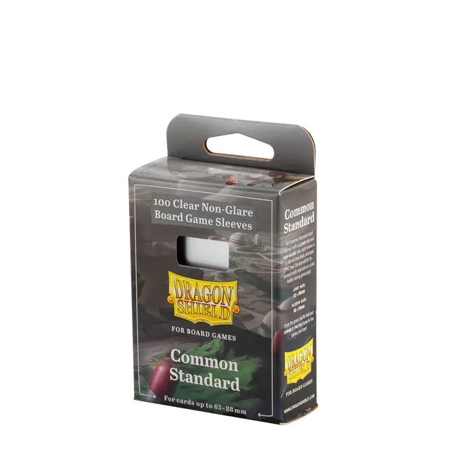 Dragon Shield Board Game Sleeves Common Standard 63×88 mm – Clear/Non‑Glare (100 st.) afbeelding