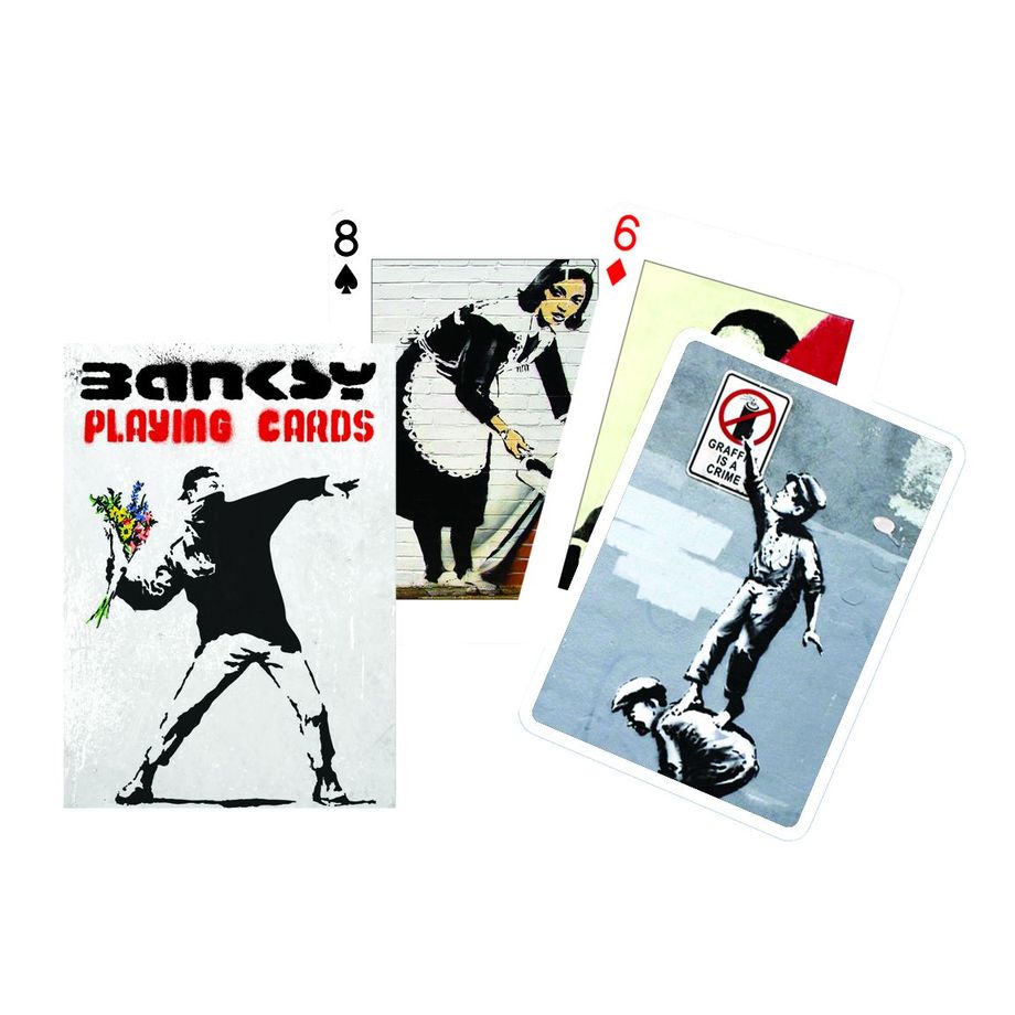 Banksy Single Deck – speelkaarten – Piatnik afbeelding