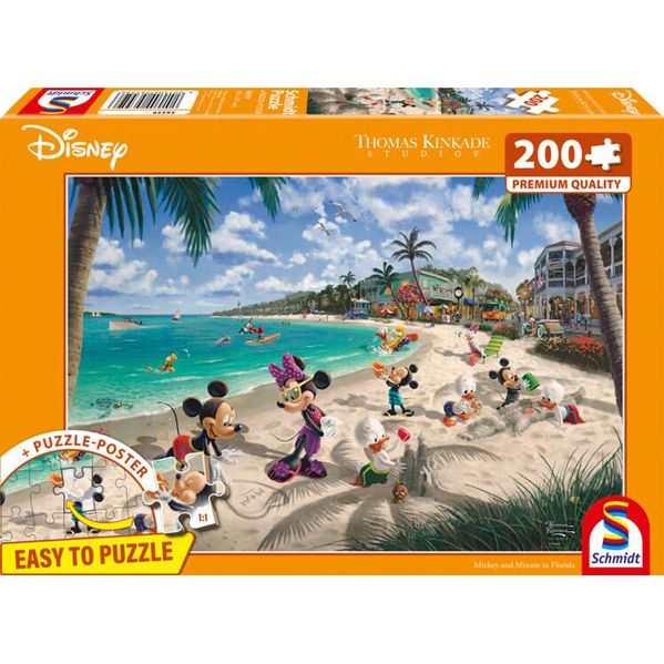 Disney: Mickey and Minnie in Florida – Thomas Kinkade (200) – Legpuzzel – Schmidt Spiele afbeelding