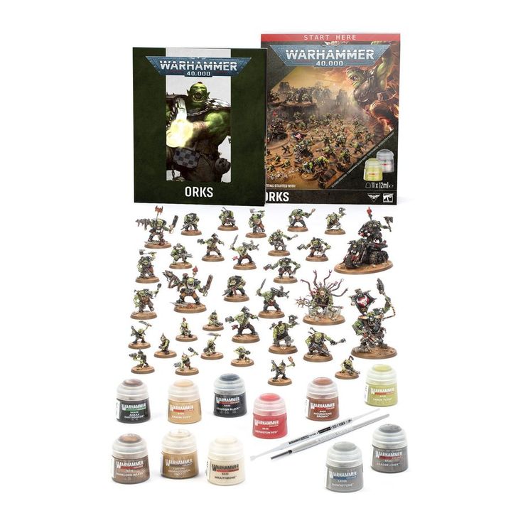 Warhammer 40,000 Getting Started with Orks – Miniaturenstarterset – Games Workshop afbeelding