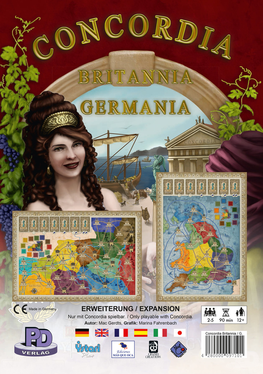Afbeelding van het spelletje Concordia: Brittania&Germania