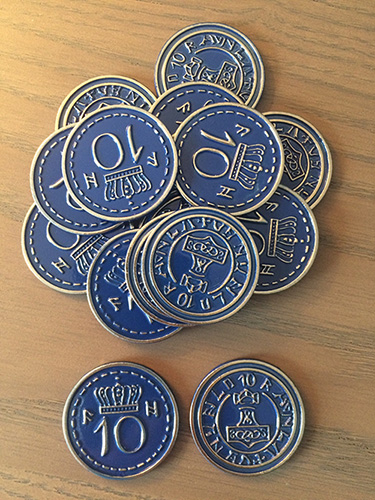 Afbeelding van het spelletje Scythe: Blue $10 Coins